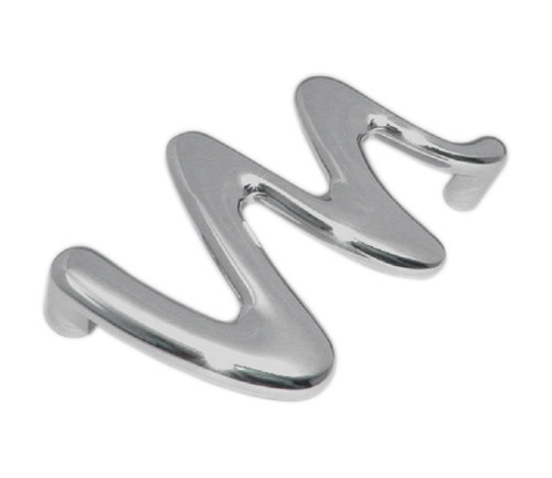 Top Knobs M562 PC Nouveau II Squiggly Door Pull 3 3/4" (c-c) - Polished Chrome