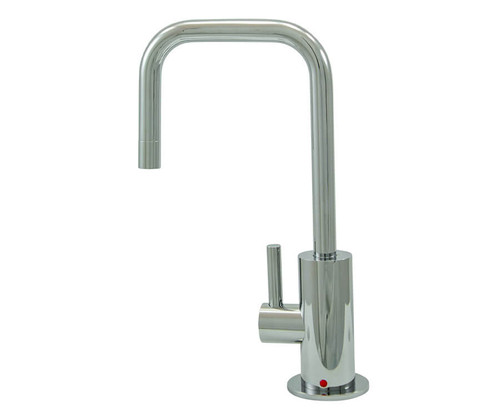 Mountain Plumbing Hot Water Faucet with Contemporary Round Body & Handle (90° Spout) - White - MT1830-NL/WH