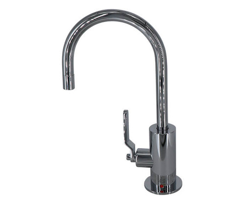 Mountain Plumbing  MT1840-NLIH/CHBRZ Hot Water Faucet with Contemporary Round Body & Industrial Lever Handle - Champagne Bronze