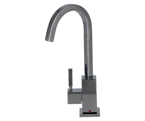 Mountain Plumbing  MT1880-NL/SC Hot Water Faucet with Contemporary Square Body - Stain Chrome