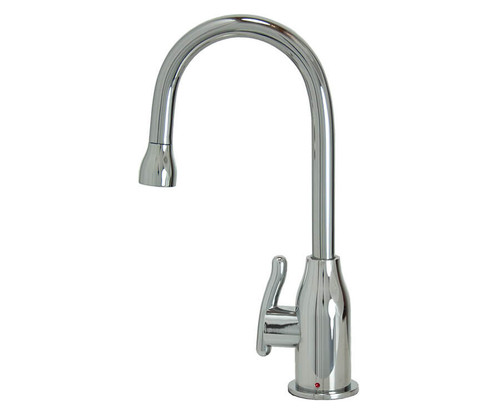 Mountain Plumbing  MT1800-NL/BRS Hot Water Faucet with Modern Curved Body & Handle - Brushed Stainless