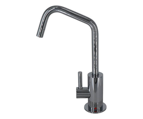 Mountain Plumbing Mini Hot Water Faucet with Angled Spout w/Knurled Accent - PVD Polished Nickel - MT1820-NLK/PVDPN