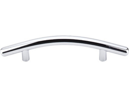 Top Knobs M533 PC Nouveau Curved Bar Door Pull 3 3/4" (c-c) - Polished Chrome