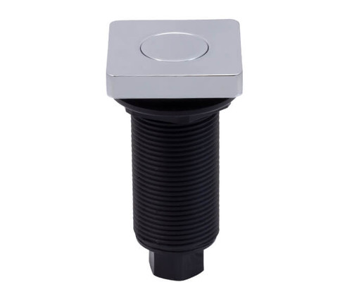 Mountain Plumbing Square Replacement "Deluxe" Flush Waste Disposer Air Switch Button - Chrome - MT963/CPB
