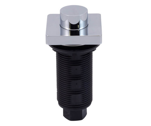 Mountain Plumbing Square Replacement "Deluxe" Raised Waste Disposer Air Switch Button - Brushed Stainless - MT963R/BRS