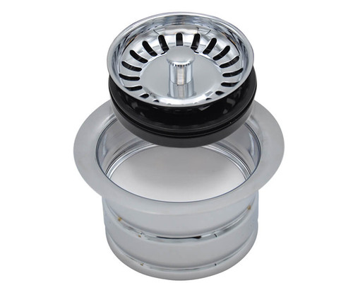 Mountain Plumbing  MT202/WH Garbage Disposer Strainer & Stopper with Extended Flange - White