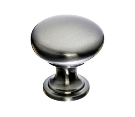 Top Knobs Hollow Round 1 3/16" Diameter Round Knob, Brushed Satin Nickel - M410