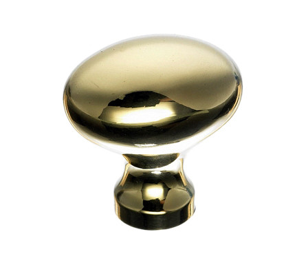 Top Knobs M368 PB Somerset II Egg Cabinet Knob 1 1/4" - Polished Brass