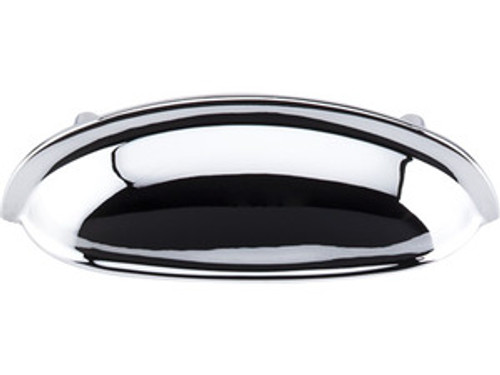 Top Knobs M359 PC Somerset Cup Door Pull 3" (c-c) - Polished Chrome