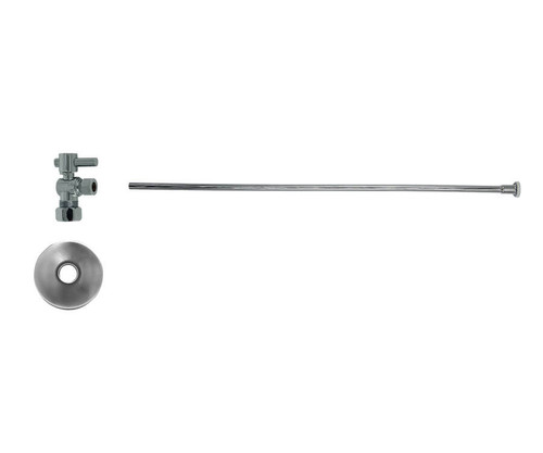 Mountain Plumbing Toilet Supply Kit - Mini Lever Handle with 1/4 Turn Ball Valve - Angle, Flat Head Riser - Polished Gold - MT482BL-NL/GPB
