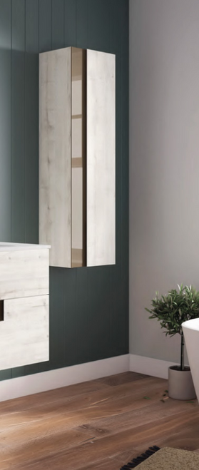 Lucena Bath  83130 Crudo and Grey/Ceniza Vision Wall Cabinet