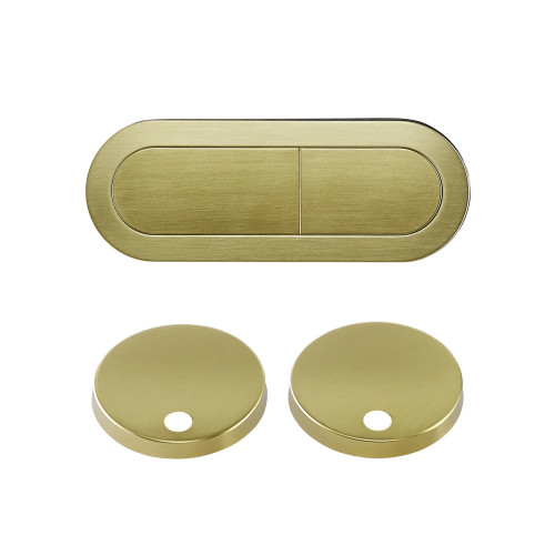 Swiss Madison SM-CH04G Dual Push Button Toilet Flush Hardware - Brushed Gold (SM-1T254)