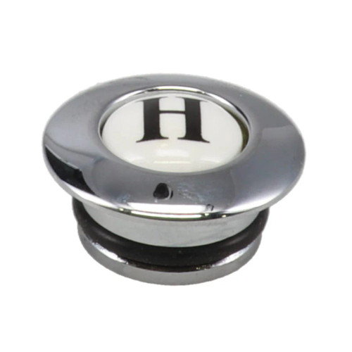 Gerber 86-303 Genuine WHT China Cross Handle Button-Hot Chrome Gerber 86-303 Genuine WHT China Cross Handle Button-Hot Chrome