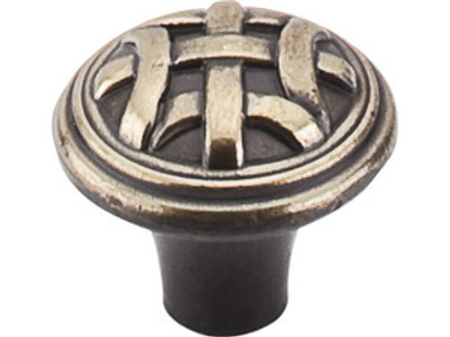 Top Knobs M166 DAB Tuscany Celtic Small Cabinet Knob 1" - Dark Antique Brass