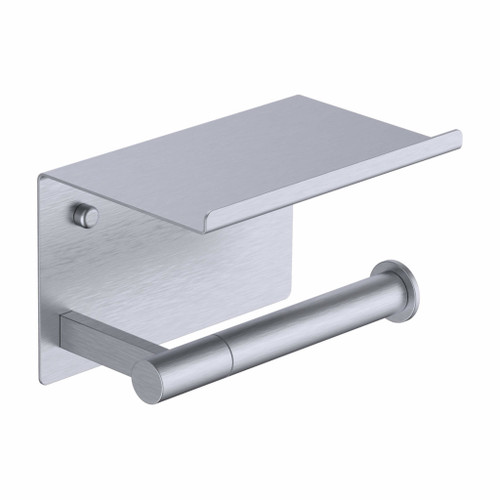 Fine Fixtures AC3THCSN Toilet Tissue Paper Roll Holder With Cover - Satin Nickel