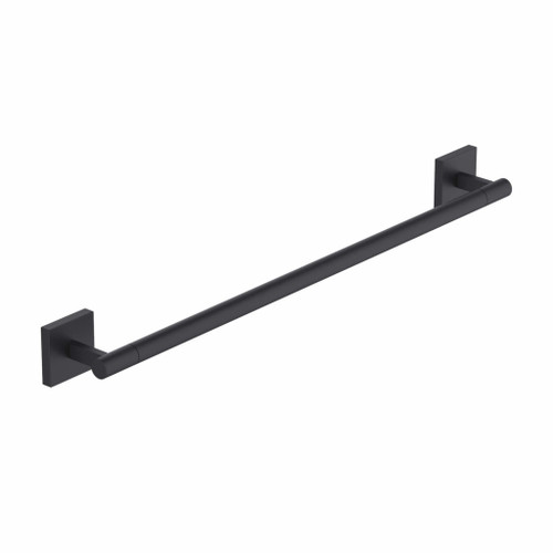 Fine Fixtures AC3TB24BL 24 Inch Bathroom Towel Bar - Matte Black