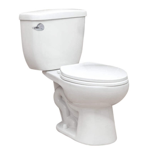 Fine Fixtures Oceana Basic Tank & Bowl with 12 Inch Rough Toilet - White - BTBN3W