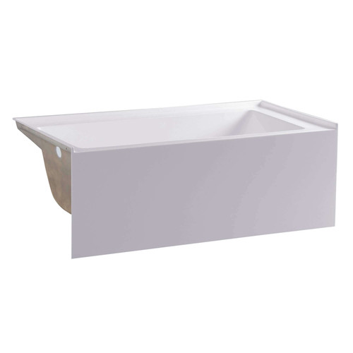 Fine Fixtures Bathtub With Apron - Left Hand - 54 Inch X 30 Inch X 21.5 Inch - BTA107-L