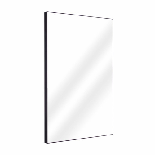 Fine Fixtures MRS2028BL Rectangular 20 Inch X 28 Inch Mirror with Sharp Corners - Matte Black