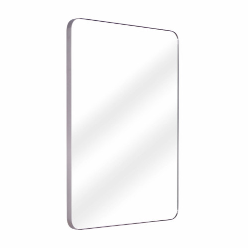 Fine Fixtures MRR2028SN Rectangular 20 Inch X 28 Inch Mirror with Round Corners - Satin Nickel