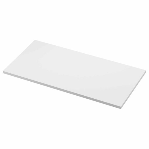 Fine Fixtures Manchester 12 Inch x 19 Inch Marble Vanity Countertop Slab with No Cutout - White Phoenix