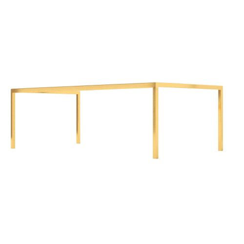 Fine Fixtures Concordia Vanity Leg / Base 36 Inch x 18 Inch - Satin Brass - CALG36SB