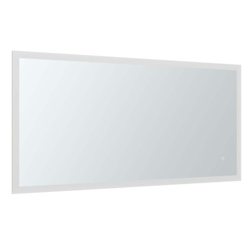 Fine Fixtures MLER4824 48 Inch X 24 Inch Rectangle Aluminum  Mirror With Framed Led