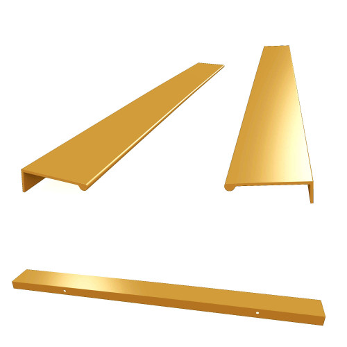 Fine Fixtures Dakota Vanity Hardware - 30 Inch Wide - Satin Brass