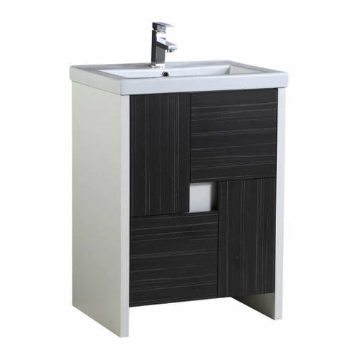 Fine Fixtures Midland  Vanity Cabinet 24 Inch Wide - White Straight