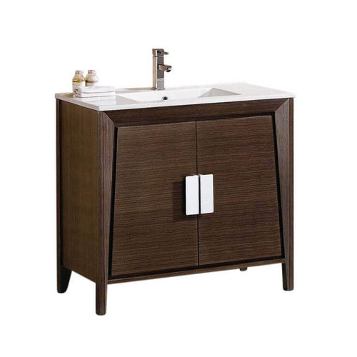 Fine Fixtures IL36EB Imperial 2 Vanity Cabinet 36 Inch Wide -  Ebony