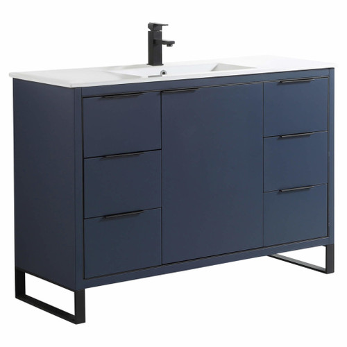Fine Fixtures OL48NB Opulence Vanity Cabinet 48" Wide -  Navy Blue