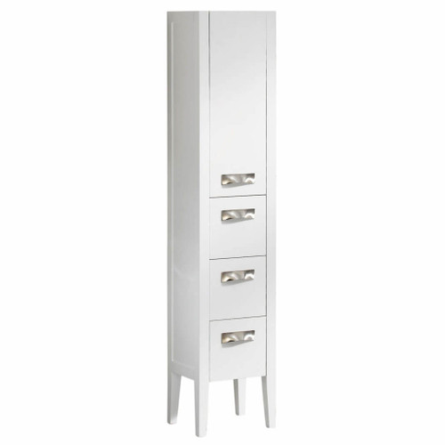 Fine Fixtures MA18WH Manchester Linen Cabinet  - 18 Inch Wide - White