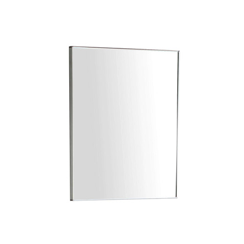 Fine Fixtures COM16WS Compacto 16 Inch x 19" Aluminum Mirror -  White Straight Grain