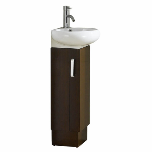 Fine Fixtures Milan  Corner Vanity 14" X 15" - Wenge