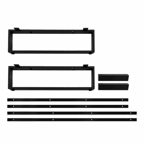 Fine Fixtures OLH30BL Opulence Vanity Cabinet Legs & Hardware - 30 Inch Wide - Black