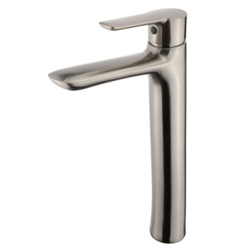 Fine Fixtures FAV4SN Round Vessel Faucet -  Single Hole - Satin Nickel