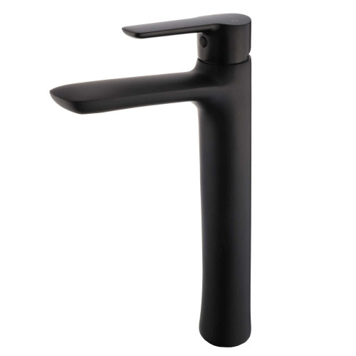 Fine Fixtures Round Single Handle Vessel Faucet - Single Hole - Matte Black - FAV4BL