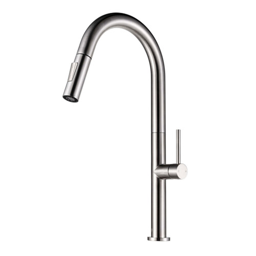 Fine Fixtures FAK1SN Stream Pull-Out Kitchen Faucet - Satin Nickel