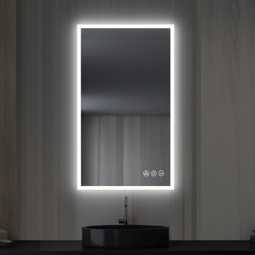 Blossom Beta 21" Wide x 36" High LED Mirror With Frosted Sides - LED M2 2136