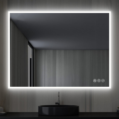 Blossom LED M2 4830 Beta 48" Wide x 30" High LED Mirror With Frosted Sides