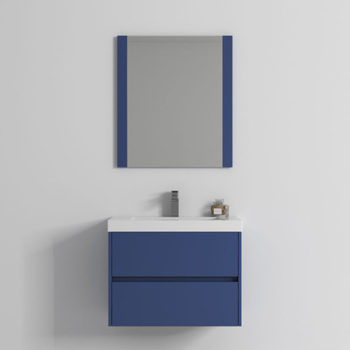 Blossom 016 30 25 C Valencia 30" Floating Bathroom Vanity With Sink - Navy Blue