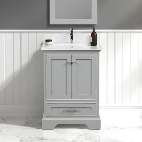 Blossom Copenhagen 24" Freestanding Bathroom Vanity With Countertop & Undermount Sink - Metal Grey - V8027 24 15 CT