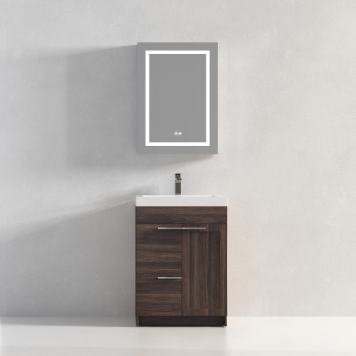 Blossom 029 24 30 A Hanover 24" Freestanding Bathroom Vanity with Sink - Cali Walnut
