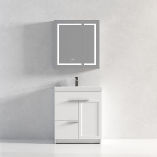 Blossom 029 30 01 A Hanover 30" Freestanding Bathroom Vanity with Sink - Matte White