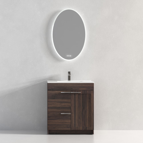 Blossom 029 30 30 C Hanover 30" Freestanding Bathroom Vanity with Sink - Cali Walnut