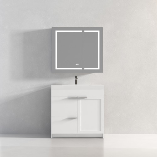 Blossom 029 36 01 A Hanover 30" Freestanding Bathroom Vanity with Sink - Matte White