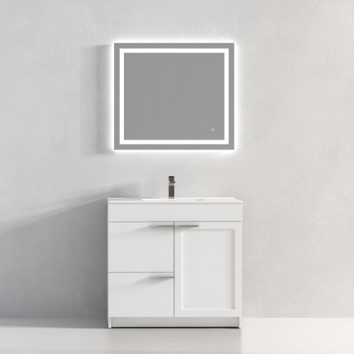 Blossom 029 36 01 C Hanover 36" Freestanding Bathroom Vanity with Sink - Matte White