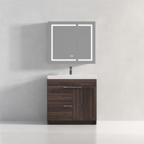 Blossom V8029 36 30 A Hanover 36" Freestanding Bathroom Vanity with Sink - Cali Walnut
