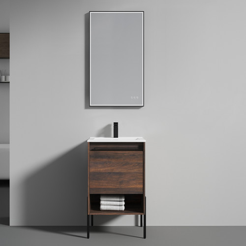 Blossom 031 20 30 C Turin 20" Freestanding Bathroom Vanity with Sink - Cali Walnut