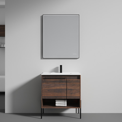 Blossom 031 30 30 C Turin 30" Freestanding Bathroom Vanity with Sink - Cali Walnut